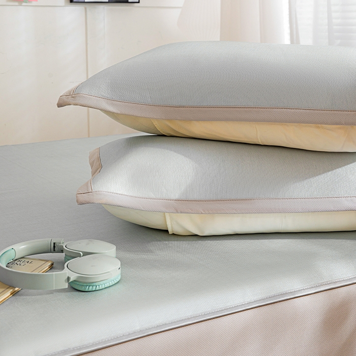 91家纺网 家纺一手货源 找家纺 富馨莱 2026新款冰丝凉席床笠款凉席席子支持一件定制定做 凉感灰