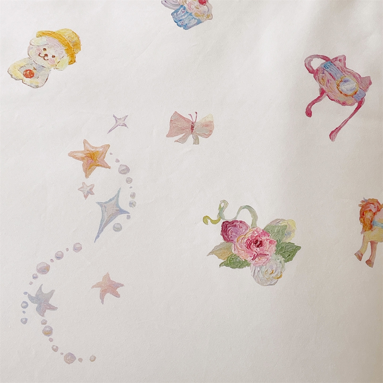 91家纺网 家纺一手货源 找家纺 （总）鼎飞家纺 2026新款100S新疆长绒棉数码印花四件套-软糖童话