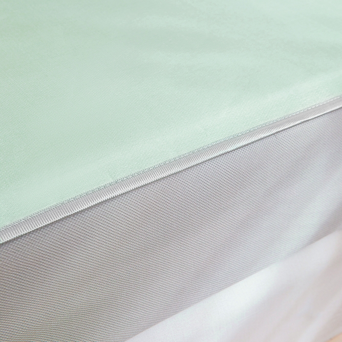 91家纺网 家纺一手货源 找家纺 富馨莱 2026新款冰丝凉席床笠款凉席席子支持一件定制定做 清新绿