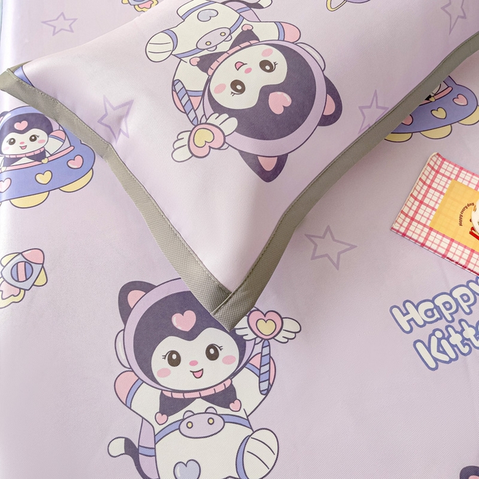 91家纺网 家纺一手货源 找家纺 富馨莱 2026新款冰丝凉席床笠款凉席席子支持一件定制定做 淘气喵