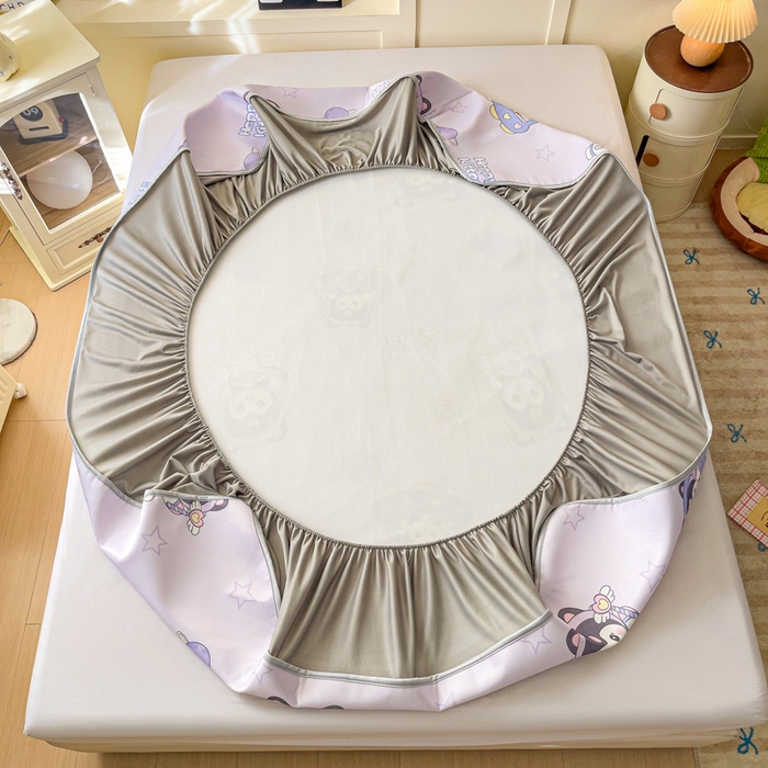 91家纺网 家纺一手货源 找家纺 富馨莱 2026新款冰丝凉席床笠款凉席席子支持一件定制定做 淘气喵