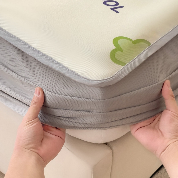 91家纺网 家纺一手货源 找家纺 富馨莱 2026新款冰丝凉席床笠款凉席席子支持一件定制定做 小萌龙