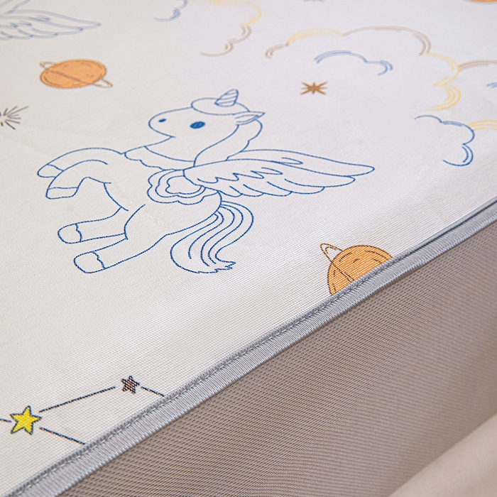 91家纺网 家纺一手货源 找家纺 富馨莱 2026新款冰丝凉席床笠款凉席席子支持一件定制定做 星空小马