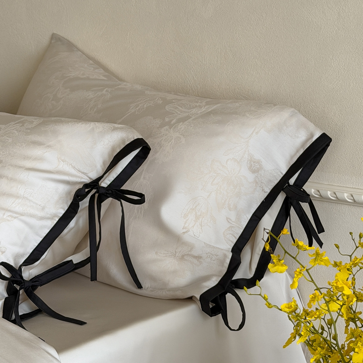 91家纺网 家纺一手货源 找家纺 （总）爱缦 2026新款100s天丝棉色织提花四件套-遥婉月系列(此款券后控价：标准368，大号388)