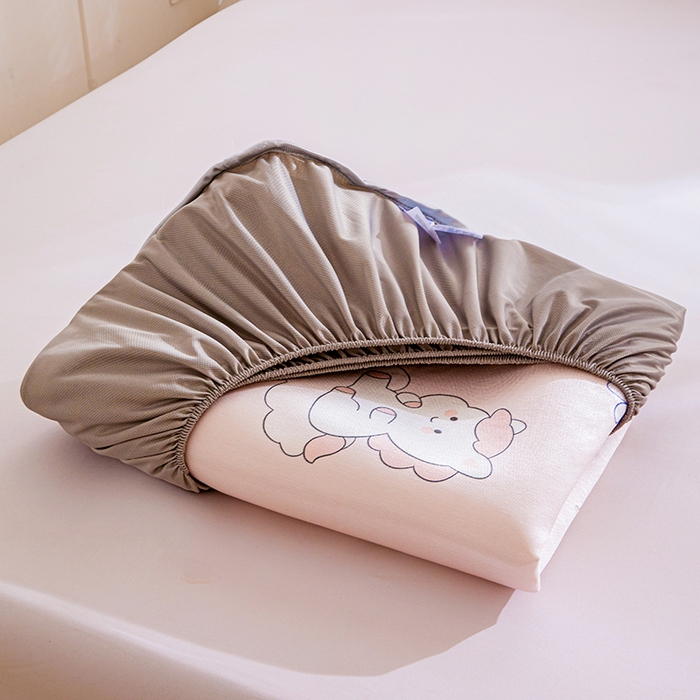 91家纺网 家纺一手货源 找家纺 富馨莱 2026新款冰丝凉席床笠款凉席席子支持一件定制定做 星星小马-粉