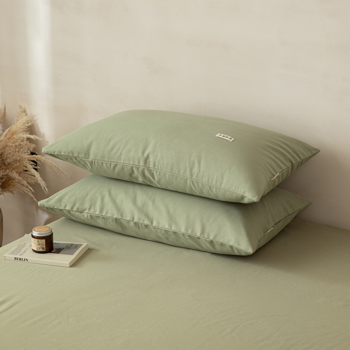 91家纺网 家纺一手货源 找家纺 （总）眠博士 2026新款A类纯色全棉磨毛四件套-陶瓷