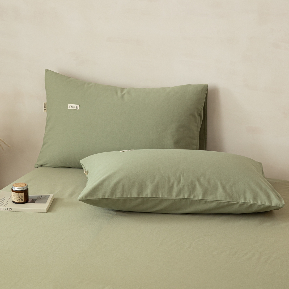 91家纺网 家纺一手货源 找家纺 （总）眠博士 2026新款A类纯色全棉磨毛四件套-陶瓷