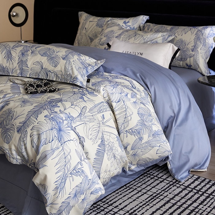 91家纺网 家纺一手货源 找家纺 （总）梧桐树 2026新款全棉纯棉长绒棉数码印花系列四件套