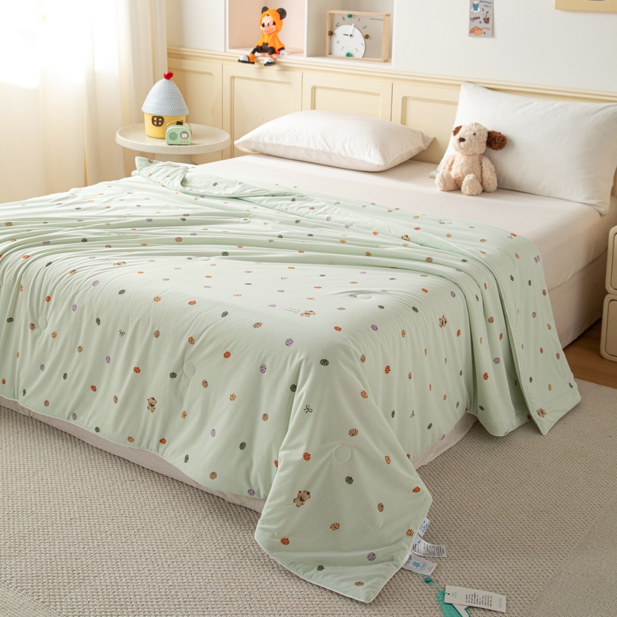 91家纺网 家纺一手货源 找家纺 （总）亿莱鑫 2026春夏新款数码印花仿锦氨夏被夏凉被空调被