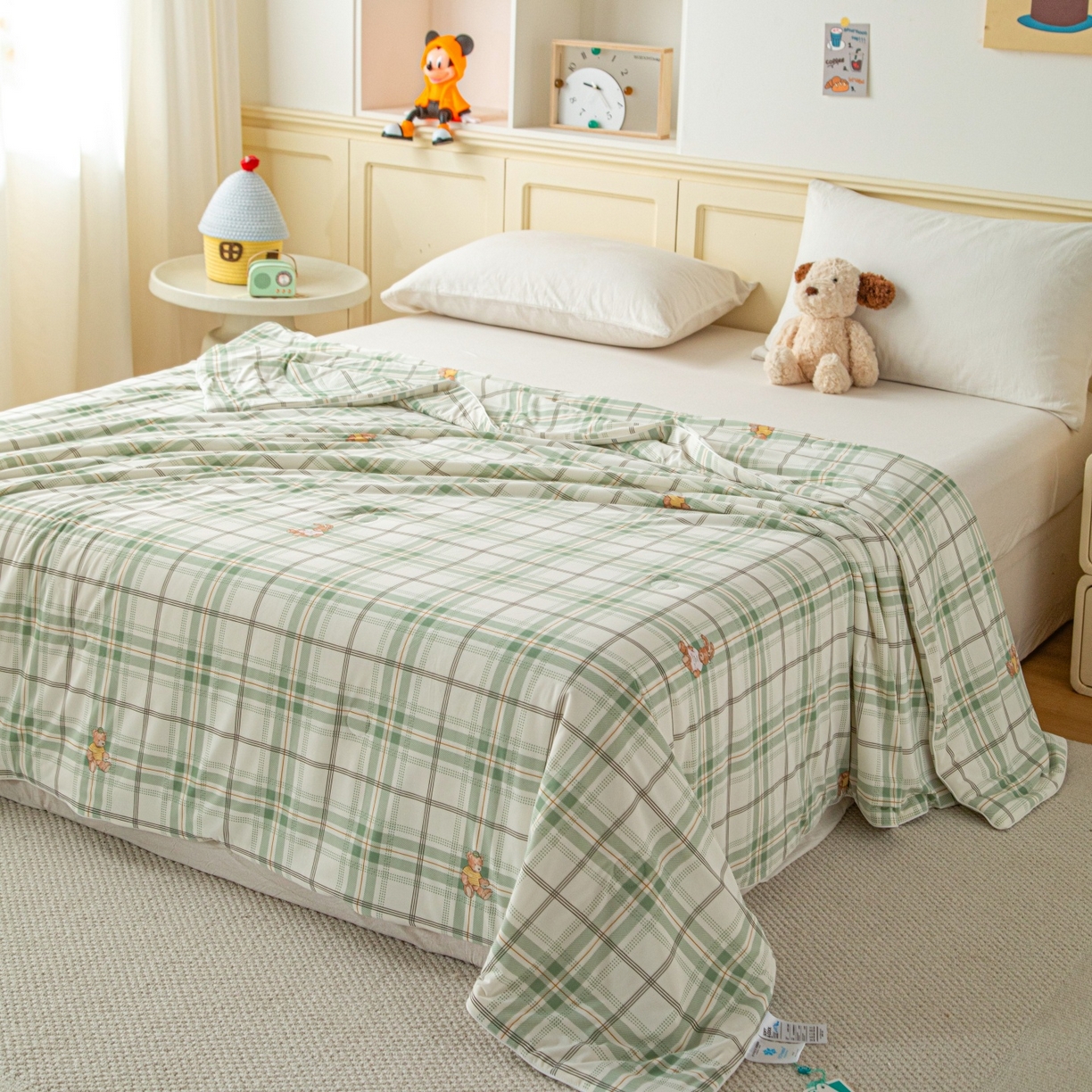 91家纺网 家纺一手货源 找家纺 （总）亿莱鑫 2026春夏新款数码印花仿锦氨夏被夏凉被空调被