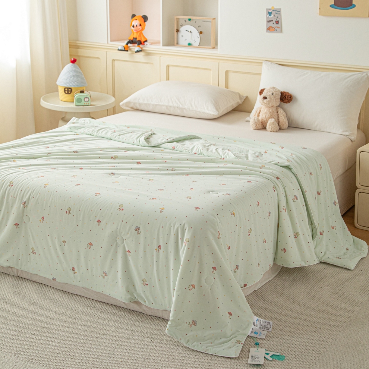 91家纺网 家纺一手货源 找家纺 （总）亿莱鑫 2026春夏新款数码印花仿锦氨夏被夏凉被空调被