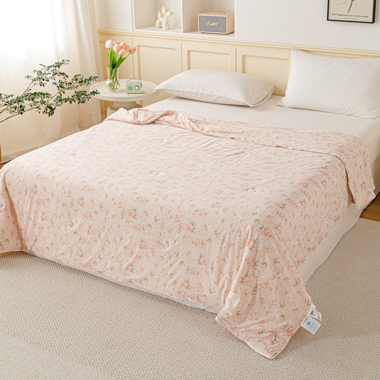 91家纺网 家纺一手货源 找家纺 （总）亿莱鑫 2026春夏新款数码印花仿锦氨夏被夏凉被空调被