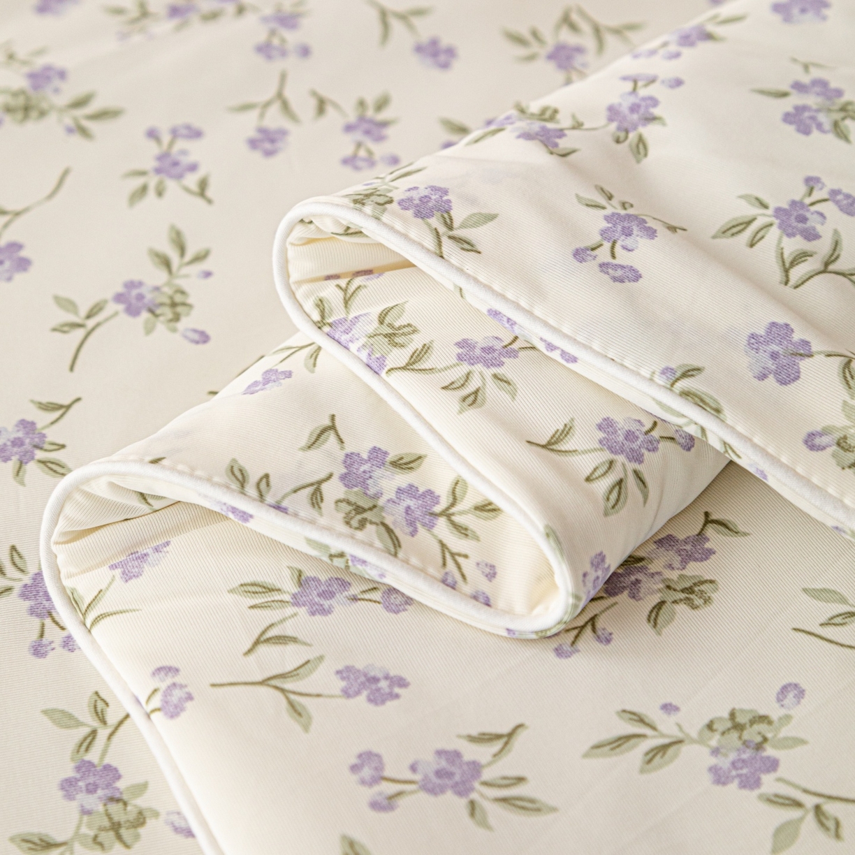 91家纺网 家纺一手货源 找家纺 亿莱鑫 2026春夏新款数码印花仿锦氨夏被夏凉被空调被 铃兰碎语