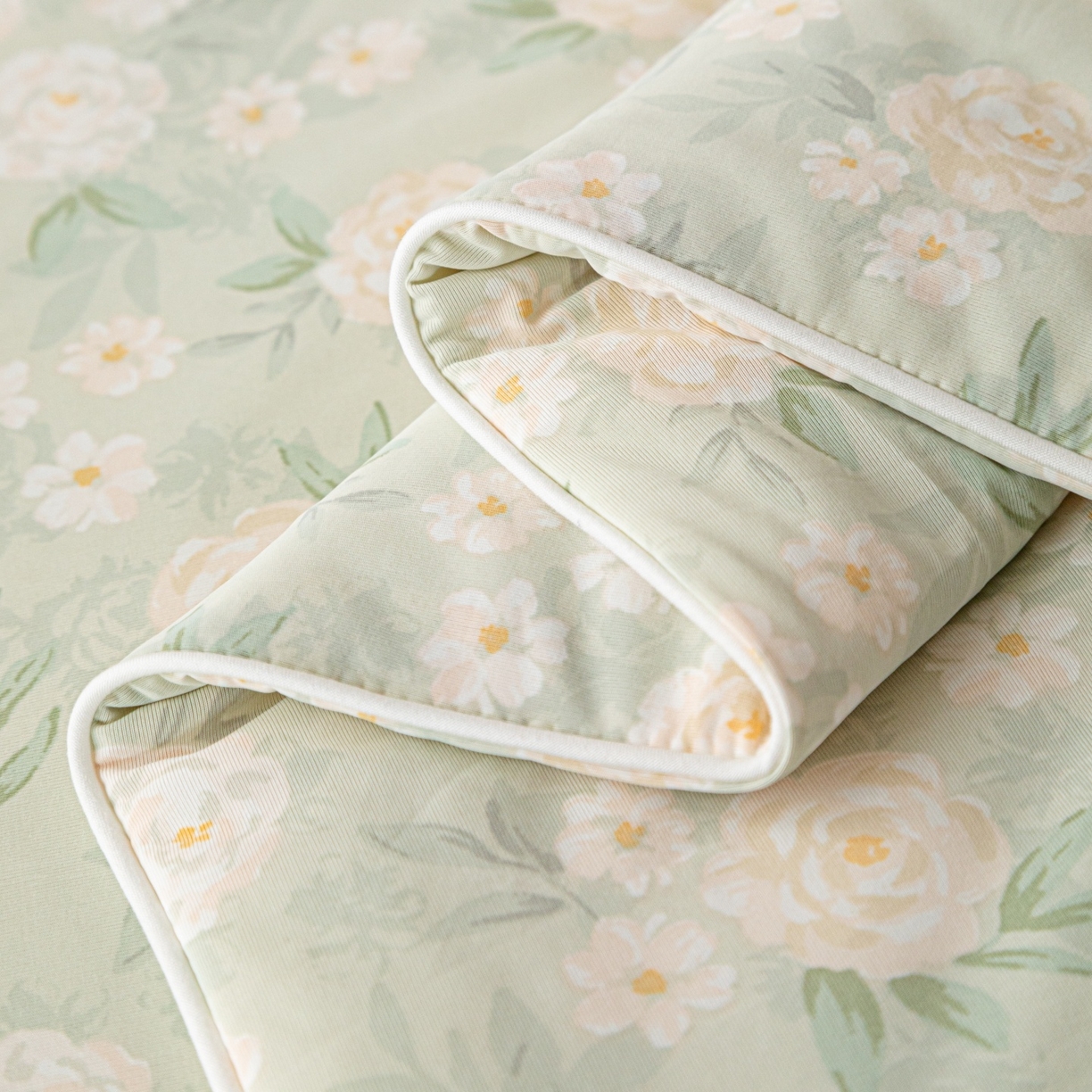 91家纺网 家纺一手货源 找家纺 亿莱鑫 2026春夏新款数码印花仿锦氨夏被夏凉被空调被 清露花痕