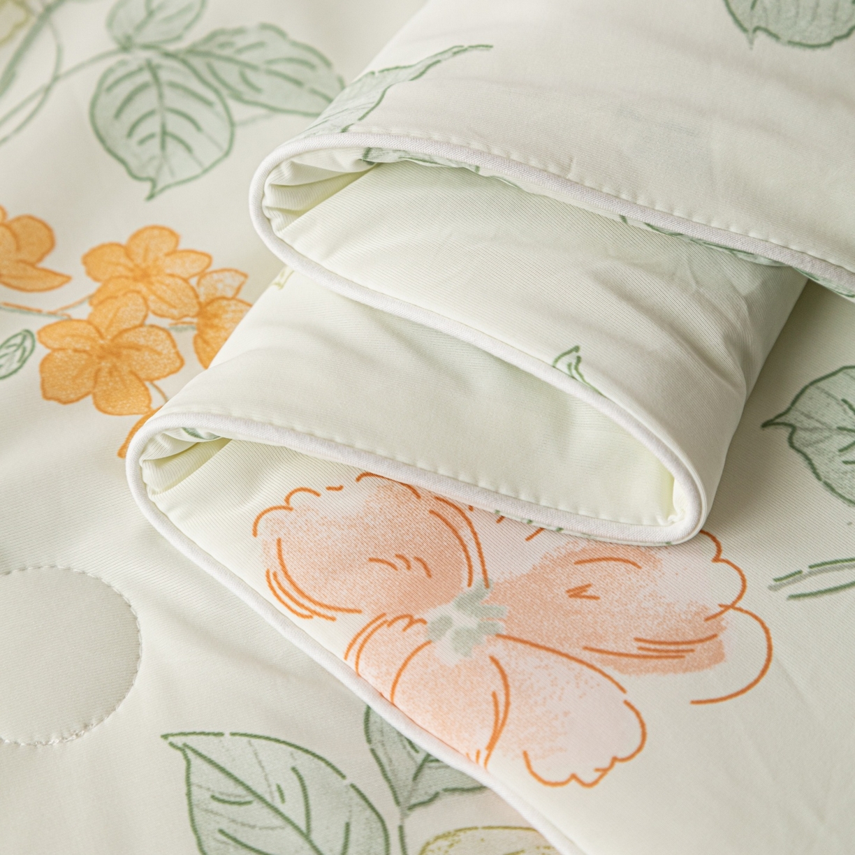 91家纺网 家纺一手货源 找家纺 亿莱鑫 2026春夏新款数码印花仿锦氨夏被夏凉被空调被 栀香满庭