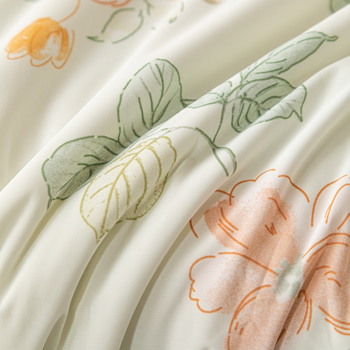 91家纺网 家纺一手货源 找家纺 亿莱鑫 2026春夏新款数码印花仿锦氨夏被夏凉被空调被 栀香满庭