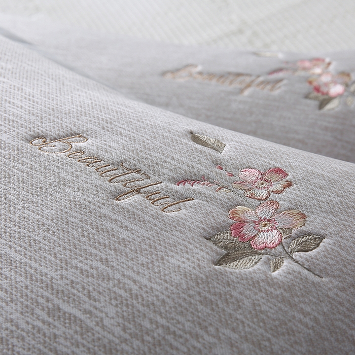 91家纺网 家纺一手货源 找家纺 小牛席业 2026新款夏日花语冰丝夏凉枕套 香槟