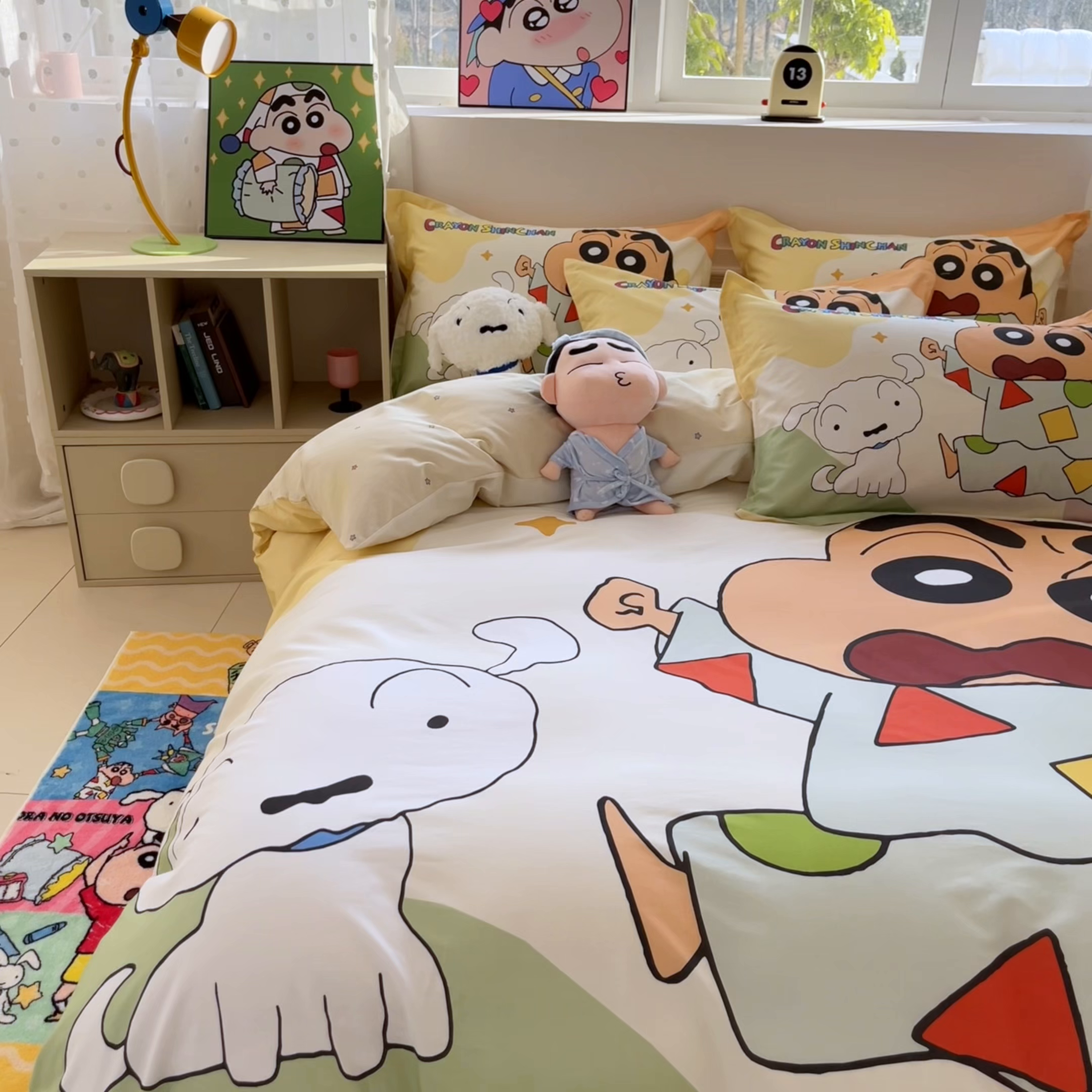 91家纺网 家纺一手货源 找家纺 博雅 2026新款蜡笔小新正版授权全棉纯棉大版枕套单品枕套枕套单件 大版-睡衣小新