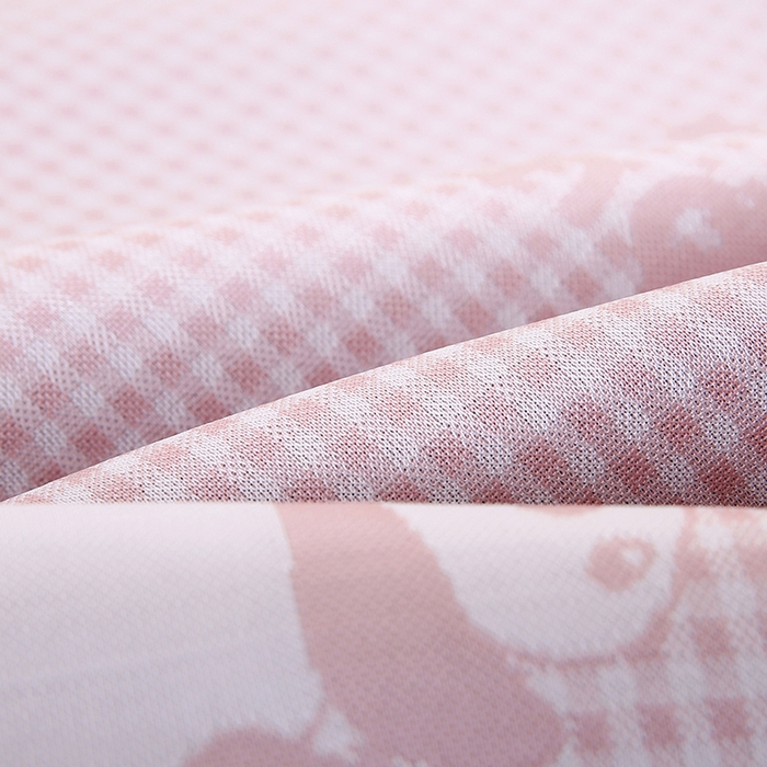 91家纺网 家纺一手货源 找家纺 小牛席业 2026新款熊猫格纹提花冰丝夏凉枕套 粉色