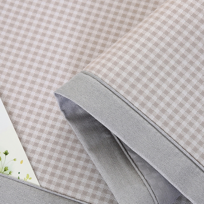 91家纺网 家纺一手货源 找家纺 小牛席业 2026新款熊猫格纹提花冰丝夏凉枕套 香槟