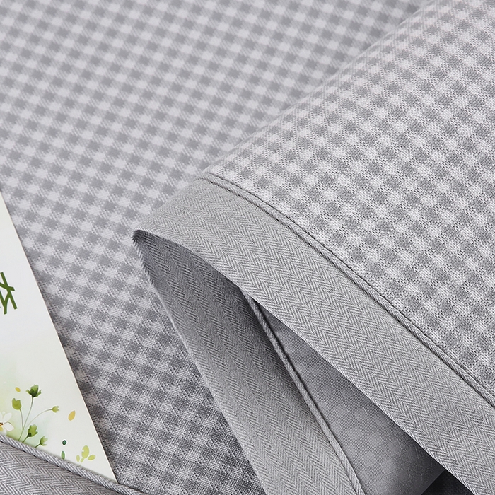 91家纺网 家纺一手货源 找家纺 小牛席业 2026新款熊猫格纹提花冰丝夏凉枕套 灰色