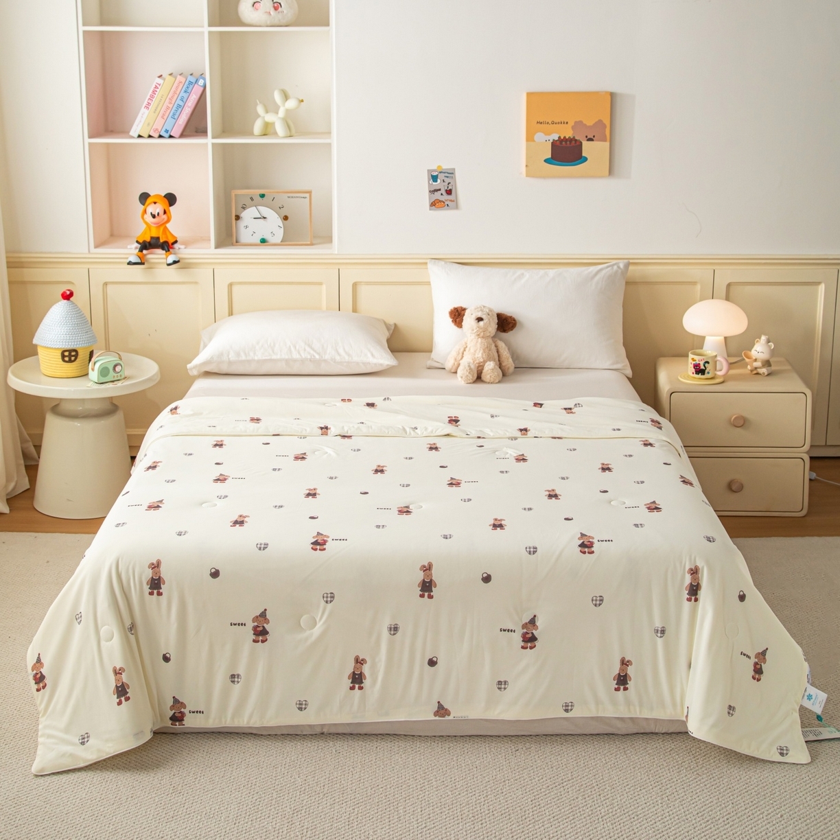 91家纺网 家纺一手货源 找家纺 （总）亿莱鑫 2026春夏新款数码印花仿锦氨夏被夏凉被空调被