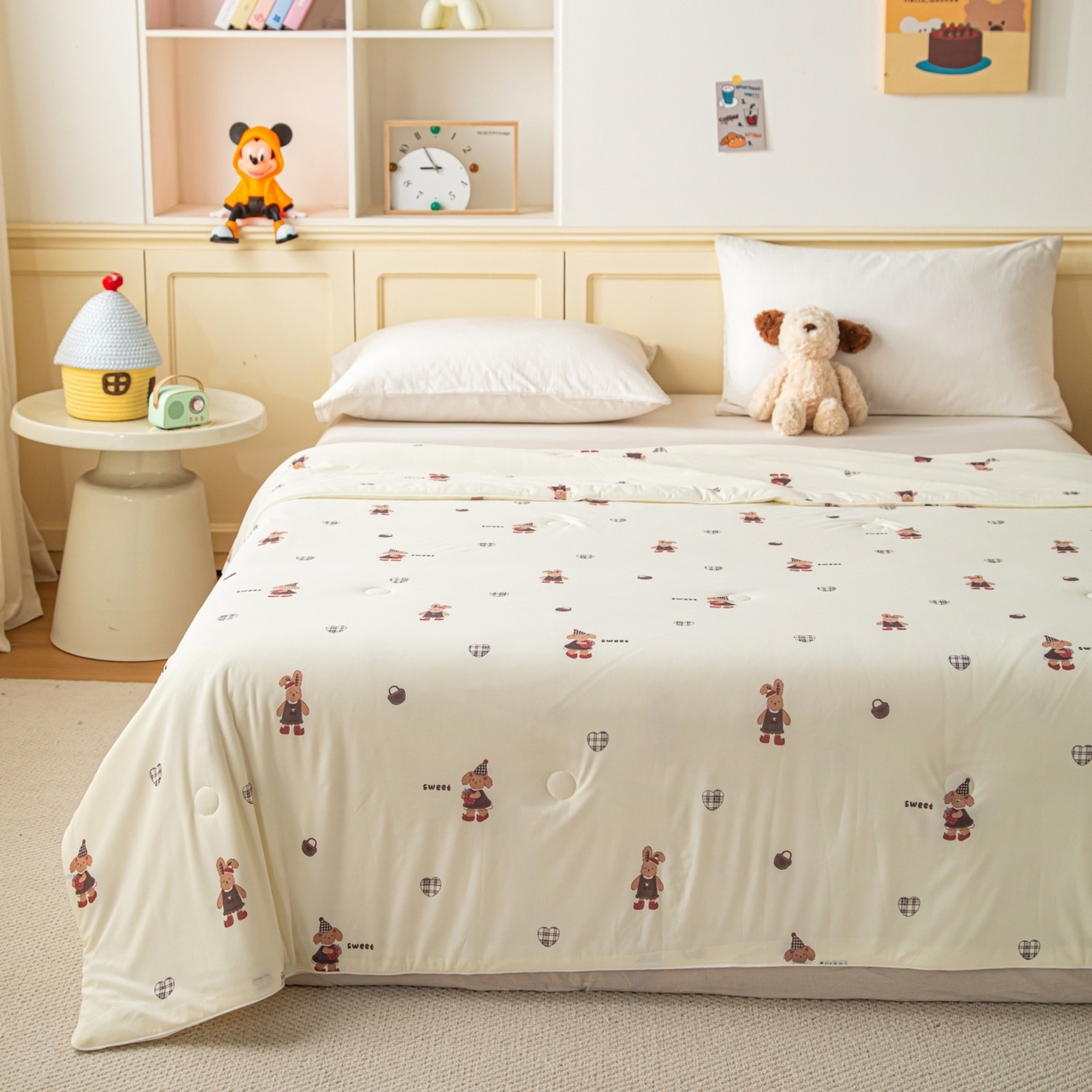 91家纺网 家纺一手货源 找家纺 （总）亿莱鑫 2026春夏新款数码印花仿锦氨夏被夏凉被空调被