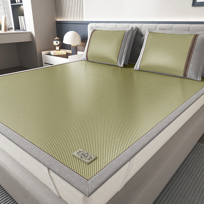 91家纺网 家纺一手货源 找家纺 （总）小牛席业 2026新款经典款-冰藤双面席席子凉席（皮革标款）凉席藤席冰藤席冰丝席竹席乳胶席豆豆席