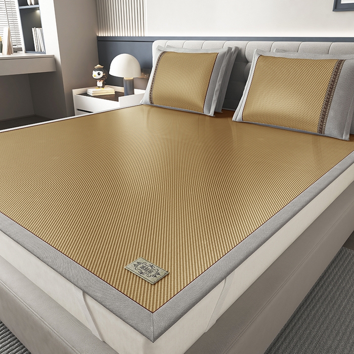 91家纺网 家纺一手货源 找家纺 （总）小牛席业 2026新款经典款-冰藤双面席席子凉席（皮革标款）凉席藤席冰藤席冰丝席竹席乳胶席豆豆席