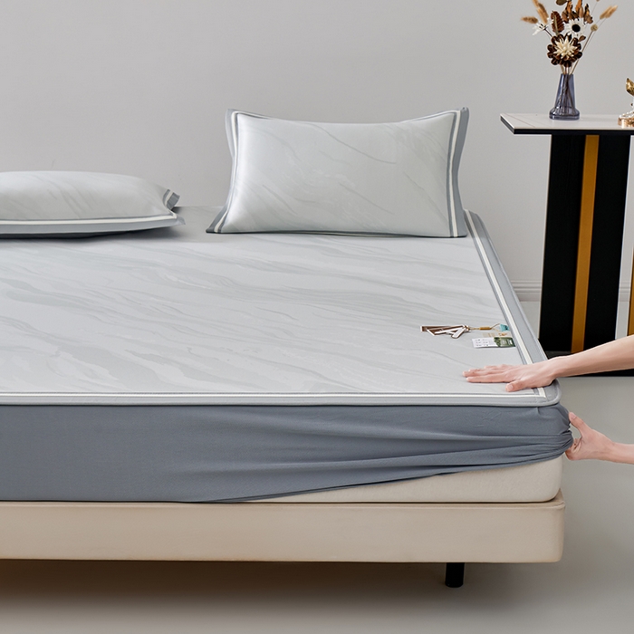 （总）小牛席业 2026新款冰纹凉感冰丝席席子凉席-【床笠款】凉席藤席冰藤席冰丝席竹席乳胶席豆豆席