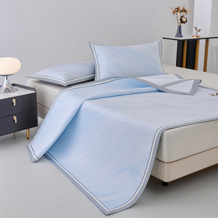 91家纺网 家纺一手货源 找家纺 （总）小牛席业 2026新款冰纹凉感冰丝席席子凉席凉席藤席冰藤席冰丝席竹席乳胶席豆豆席