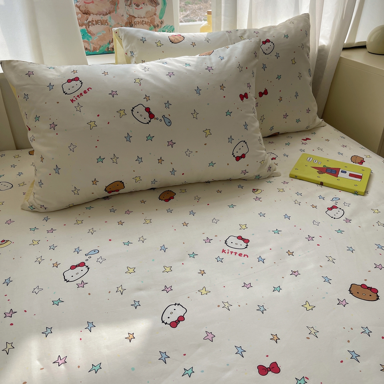 91家纺网 家纺一手货源 找家纺 （总）六巷胡同 2026新款40支全棉13070INS卡通全棉单品枕套