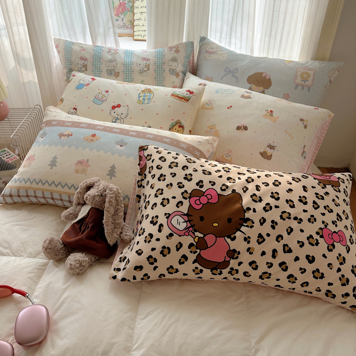 91家纺网 家纺一手货源 找家纺 （总）六巷胡同 2026新款40支全棉13070INS卡通全棉单品枕套