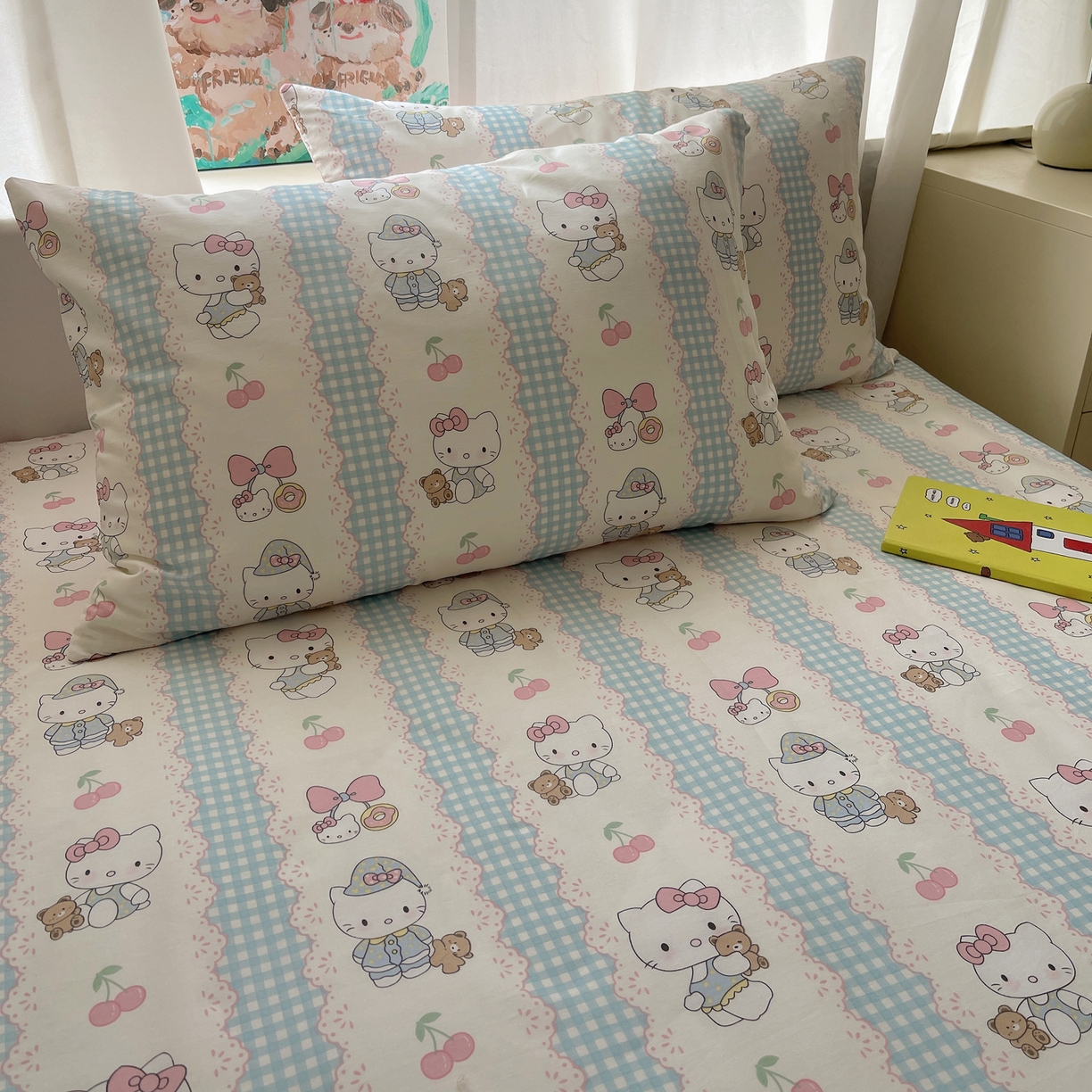 91家纺网 家纺一手货源 找家纺 （总）六巷胡同 2026新款40支全棉13070INS卡通全棉单品枕套