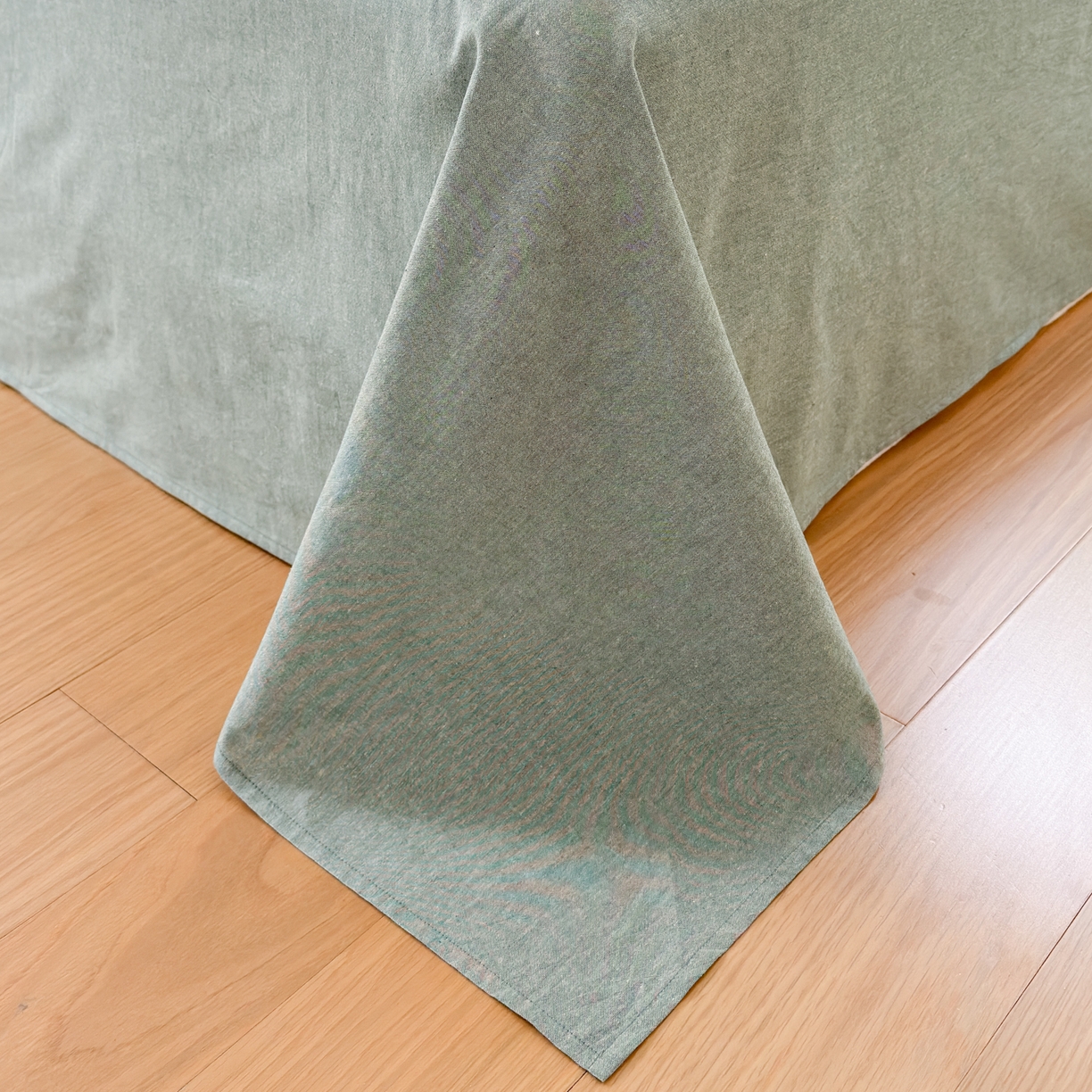 91家纺网 家纺一手货源 找家纺 雯雨家纺 2026新款A类里外全棉皱皱纱新疆棉花夏被空调被 米洛-水绿