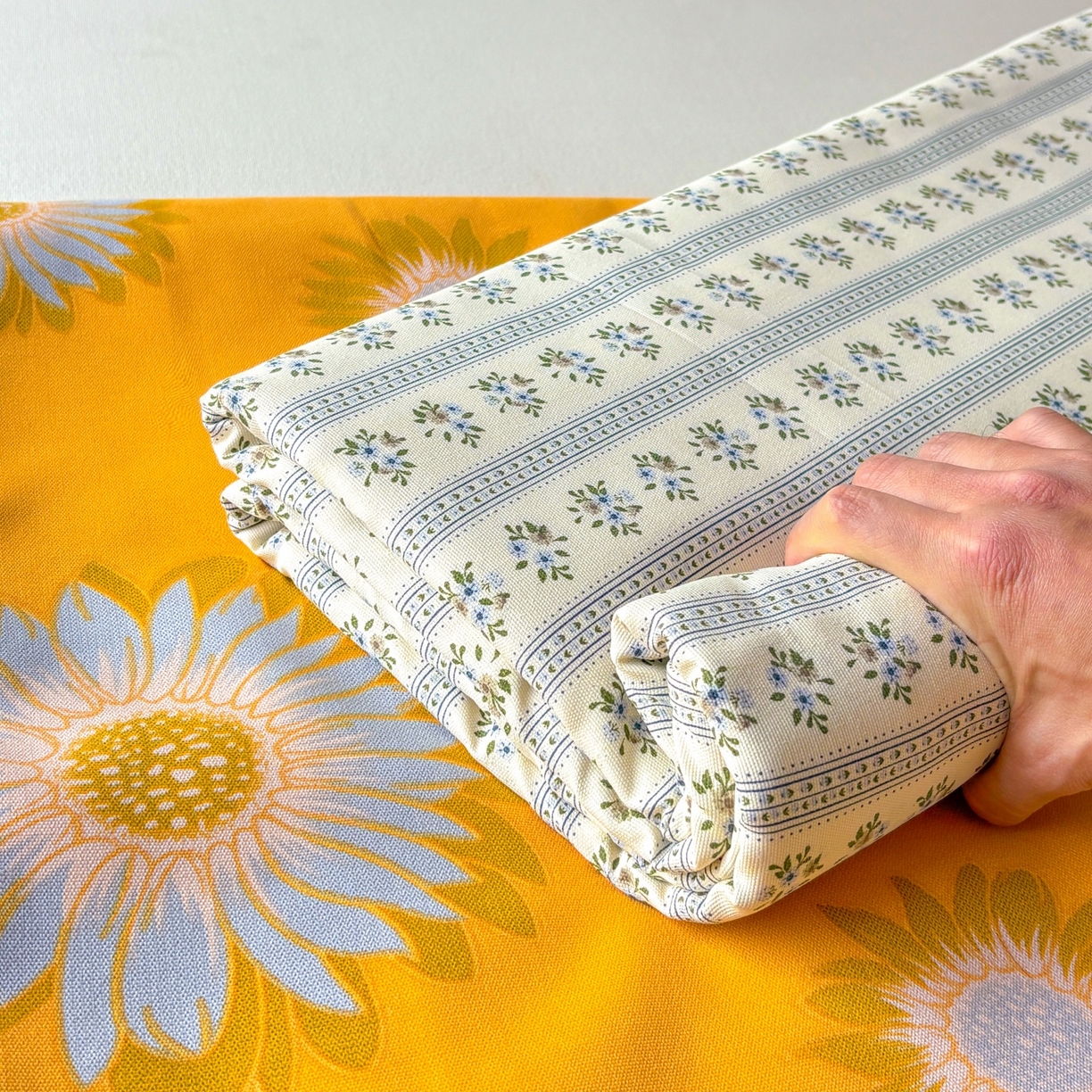 91家纺网 家纺一手货源 找家纺 青泽家纺 2025新款原棉标老粗布系列床单三件套 陌微