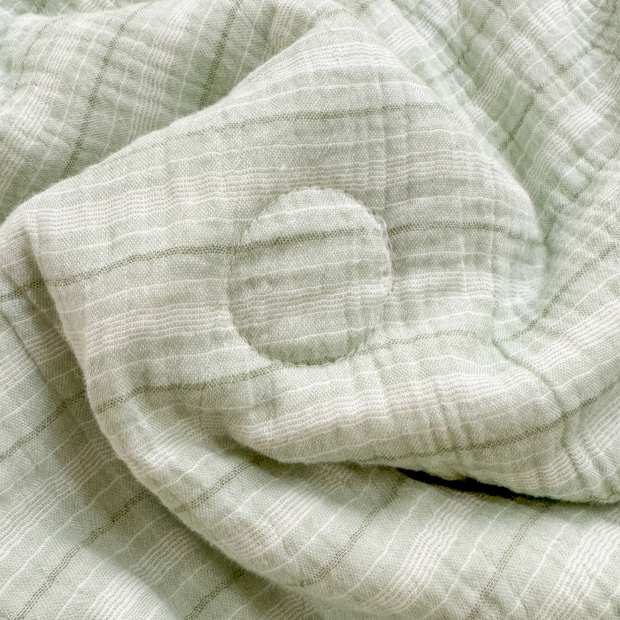 91家纺网 家纺一手货源 找家纺 雯雨家纺 2026新款A类里外全棉皱皱纱新疆棉花夏被空调被 米洛-水绿