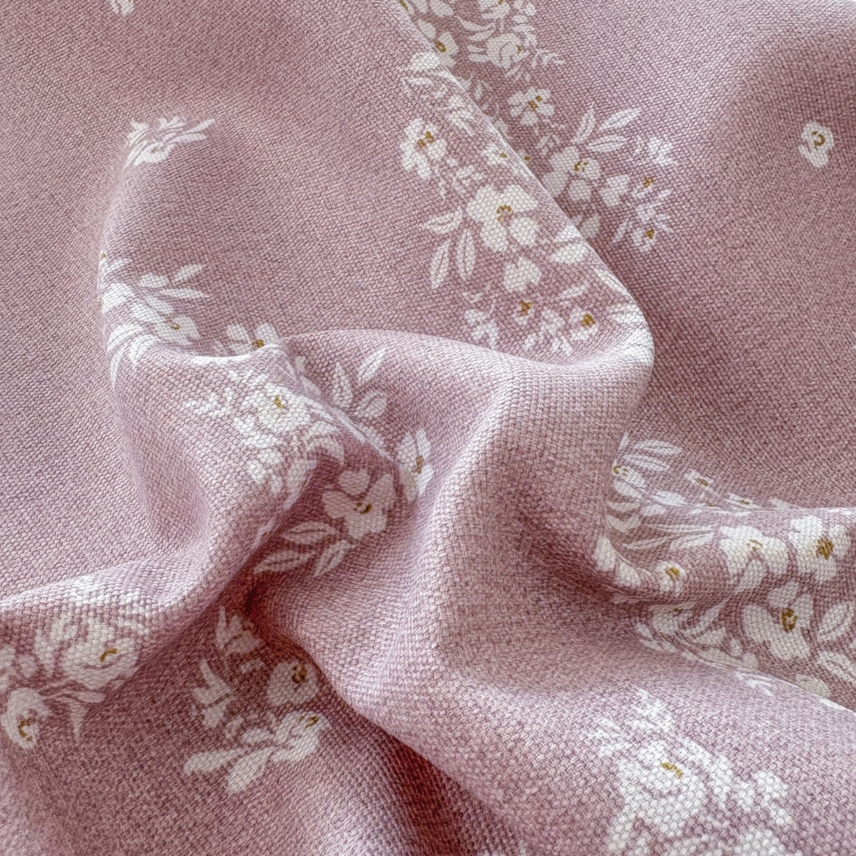 91家纺网 家纺一手货源 找家纺 青泽家纺 2025新款原棉标老粗布系列床单三件套 如梦紫