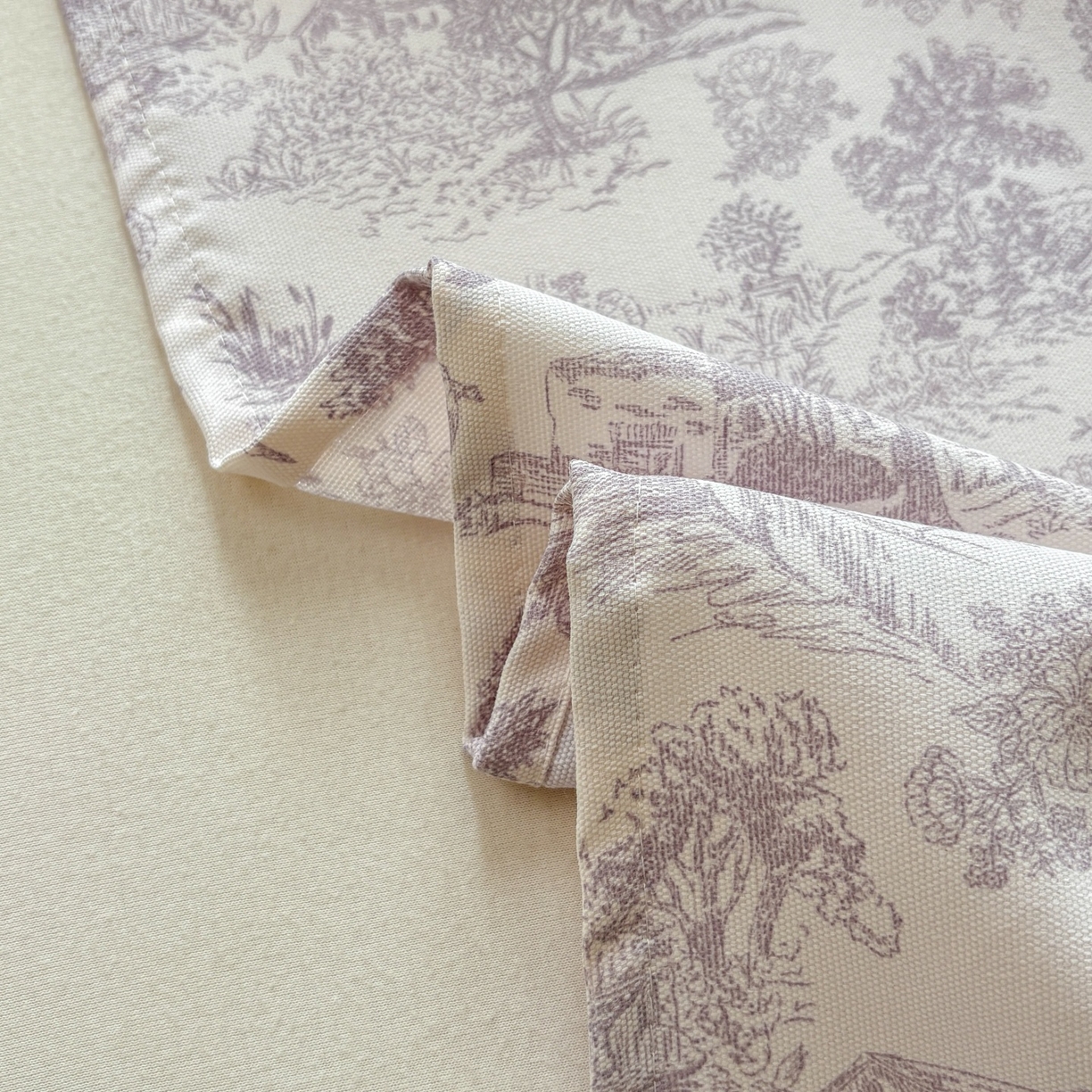 91家纺网 家纺一手货源 找家纺 青泽家纺 2025新款原棉标老粗布系列床单三件套 森林秘境