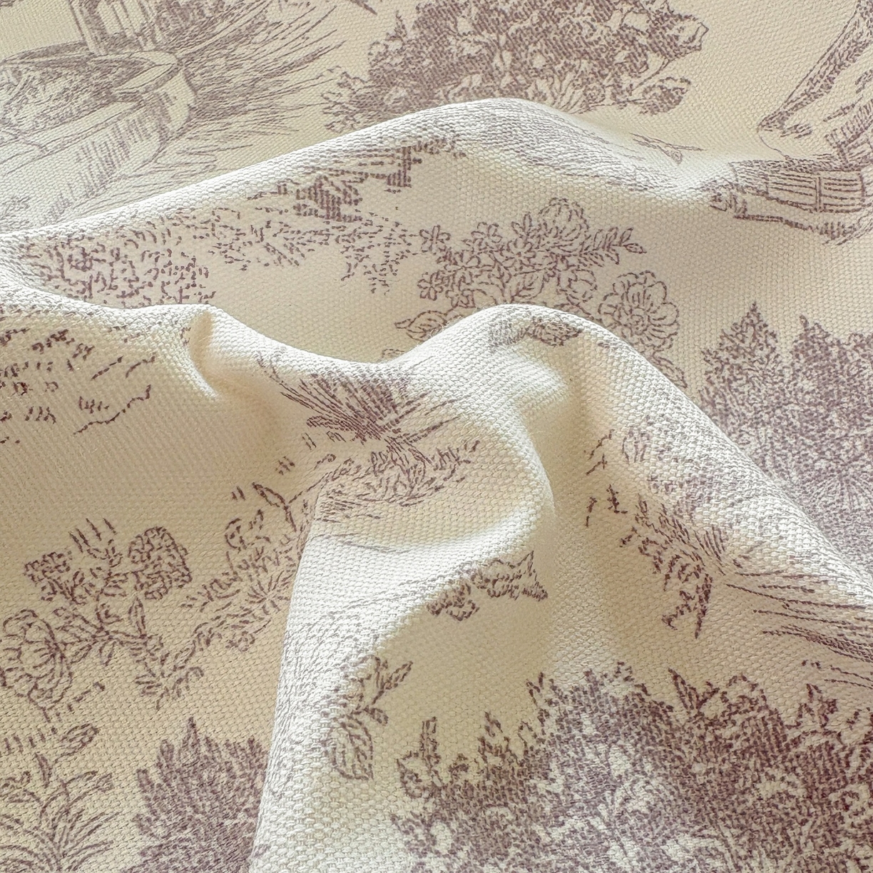 91家纺网 家纺一手货源 找家纺 青泽家纺 2025新款原棉标老粗布系列床单三件套 森林秘境