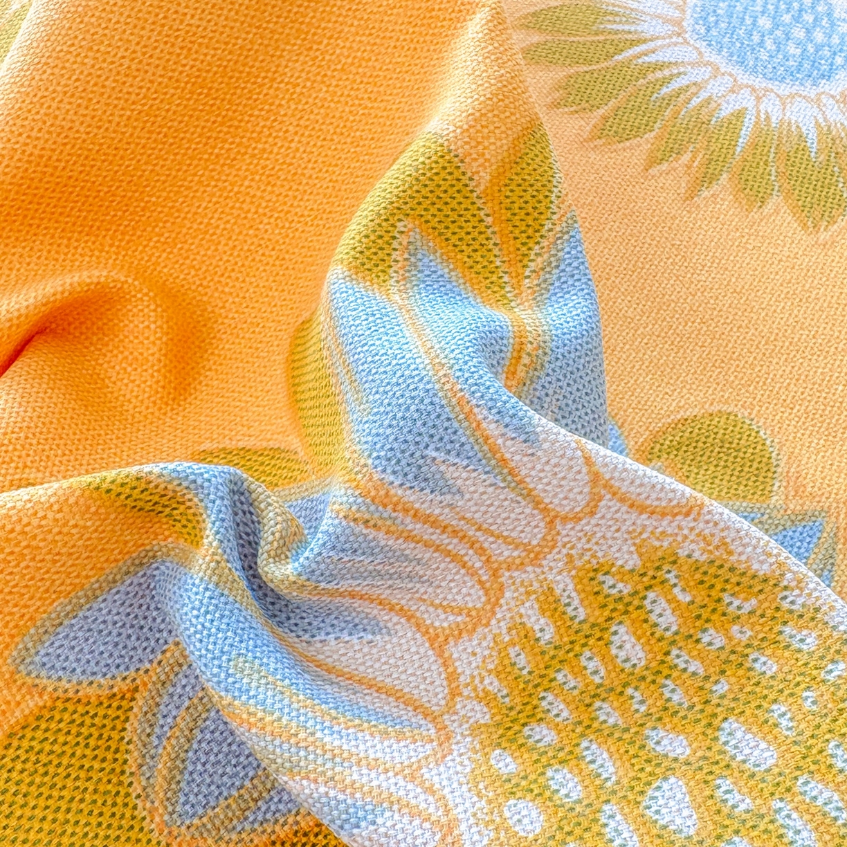 91家纺网 家纺一手货源 找家纺 青泽家纺 2025新款原棉标老粗布系列床单三件套 向阳花