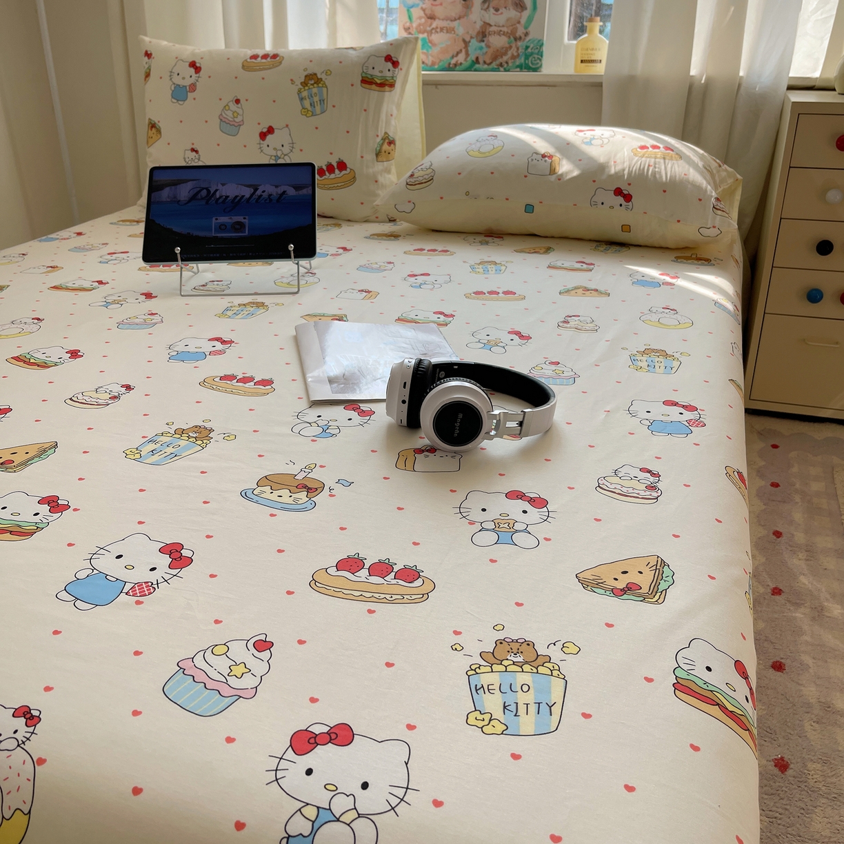 91家纺网 家纺一手货源 找家纺 （总）六巷胡同 2026新款40支全棉13070INS卡通全棉单品床单