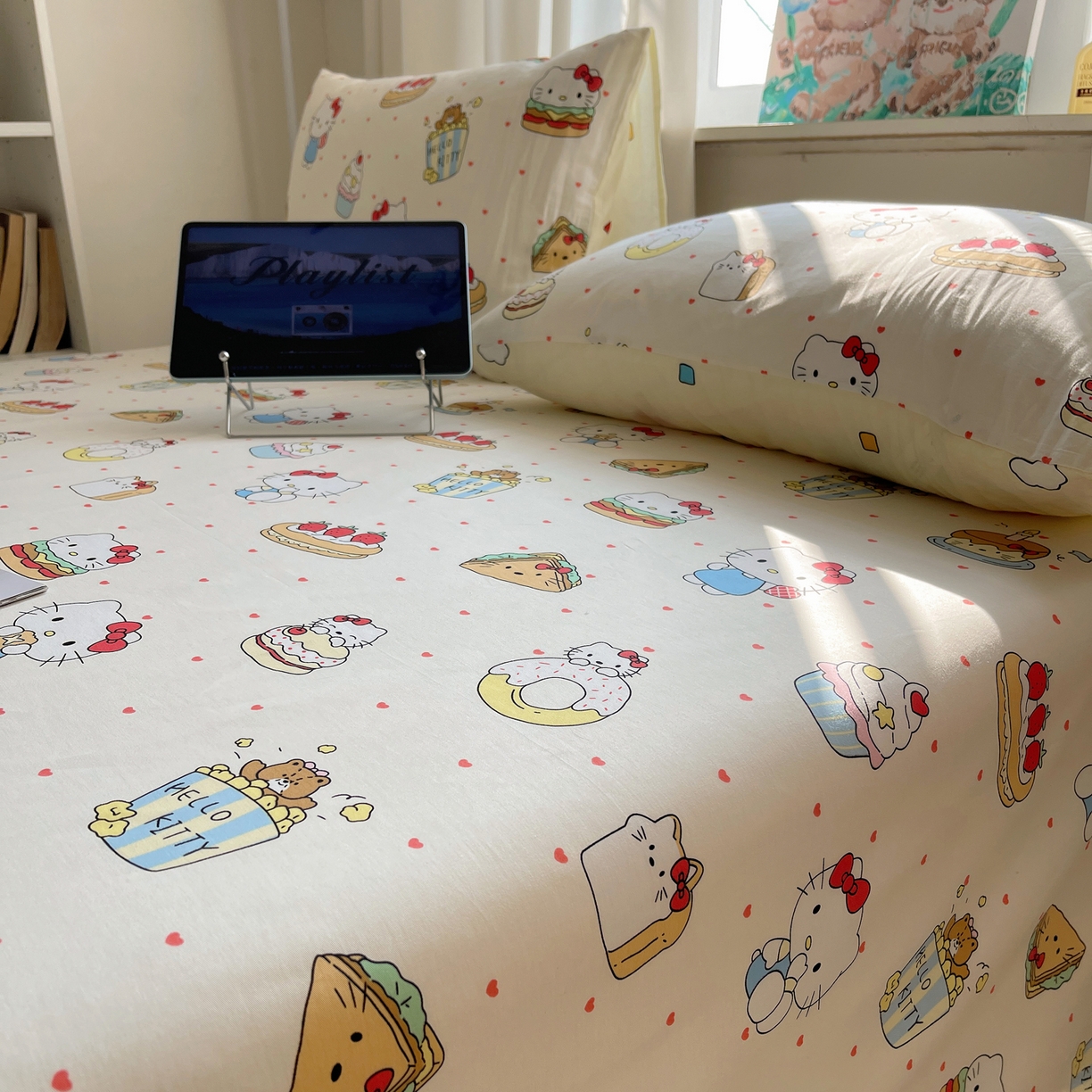 91家纺网 家纺一手货源 找家纺 （总）六巷胡同 2026新款40支全棉13070INS卡通全棉单品床单