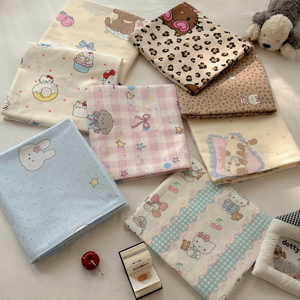 91家纺网 家纺一手货源 找家纺 （总）六巷胡同 2026新款40支全棉13070INS卡通全棉单品床单