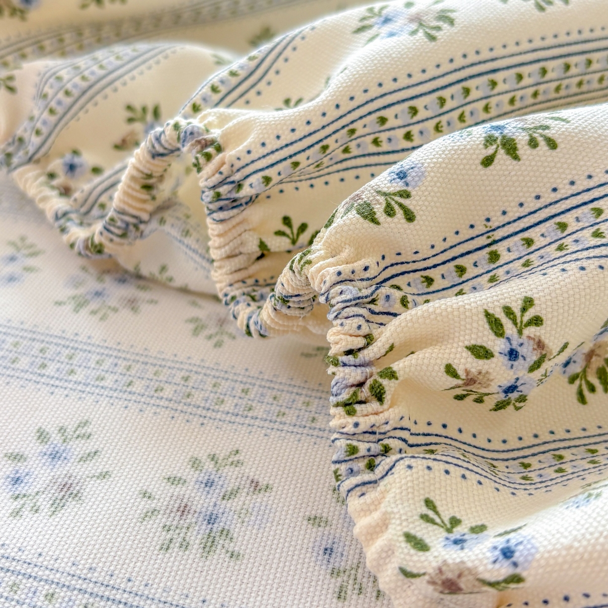 91家纺网 家纺一手货源 找家纺 青泽家纺 2025新款原棉老粗布床笠系列 陌微