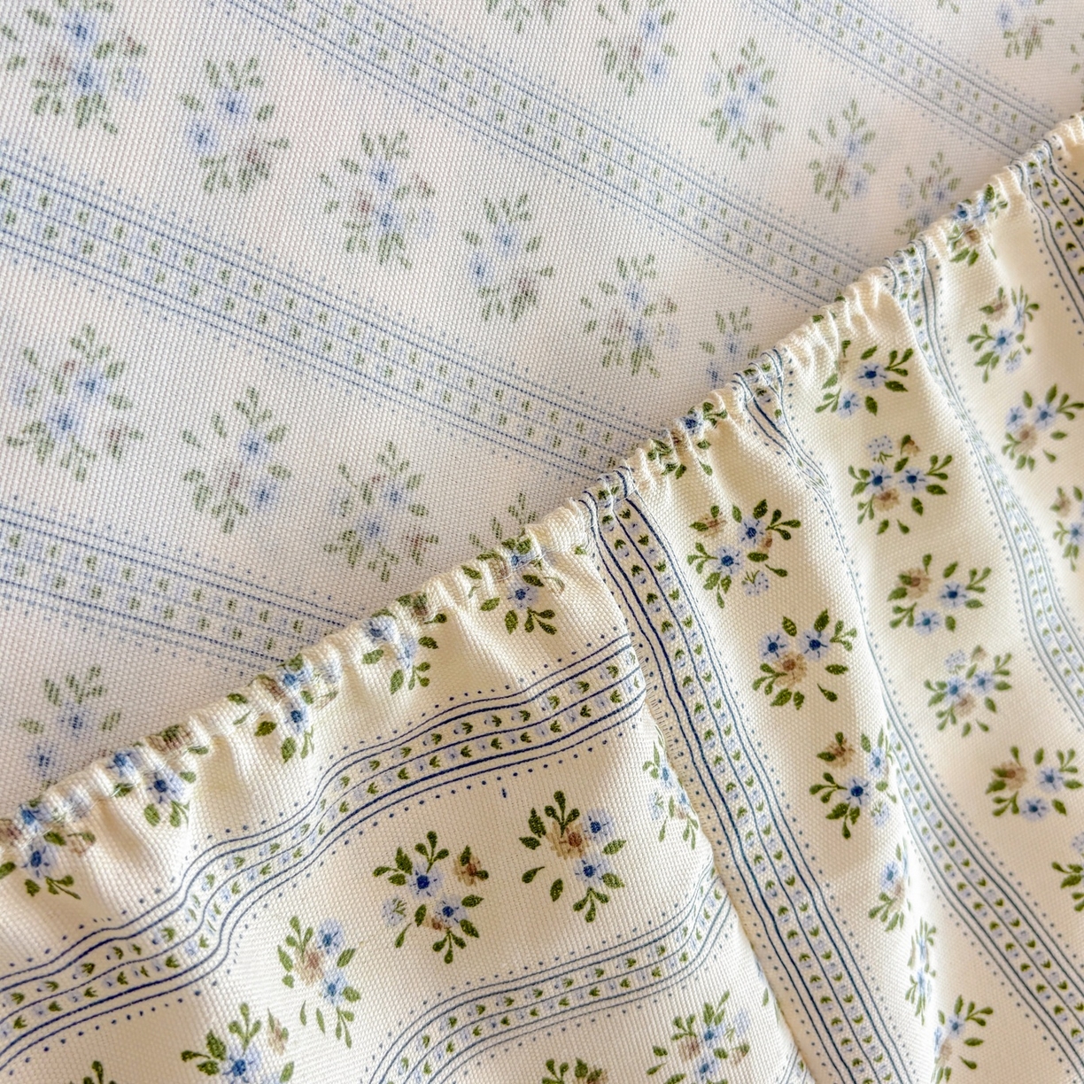 91家纺网 家纺一手货源 找家纺 青泽家纺 2025新款原棉老粗布床笠系列 陌微