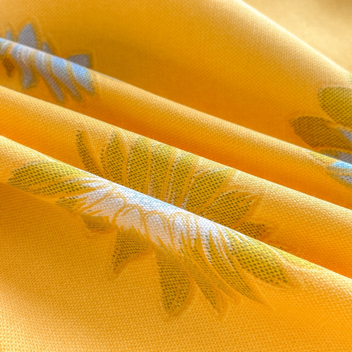 91家纺网 家纺一手货源 找家纺 青泽家纺 2025新款原棉老粗布床笠系列 向阳花