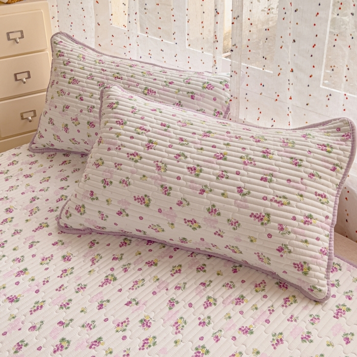 91家纺网 家纺一手货源 找家纺 贝扬思家纺 2026新款云感双层纱7A抗菌夏被四件套系列-栀夏系列 栀夏-葡萄多多