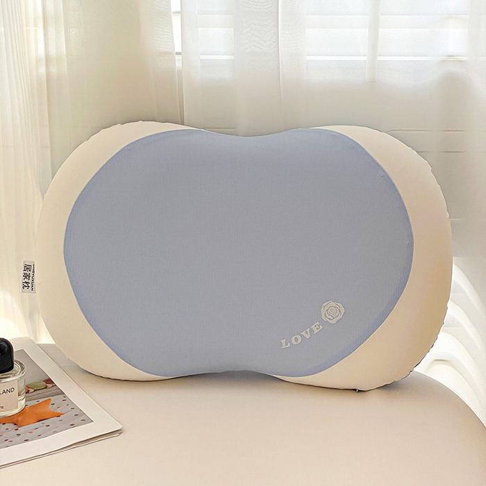 91家纺网 家纺一手货源 找家纺 她喜爱枕芯 2026新款玫瑰花语记忆枕头枕芯 蓝色