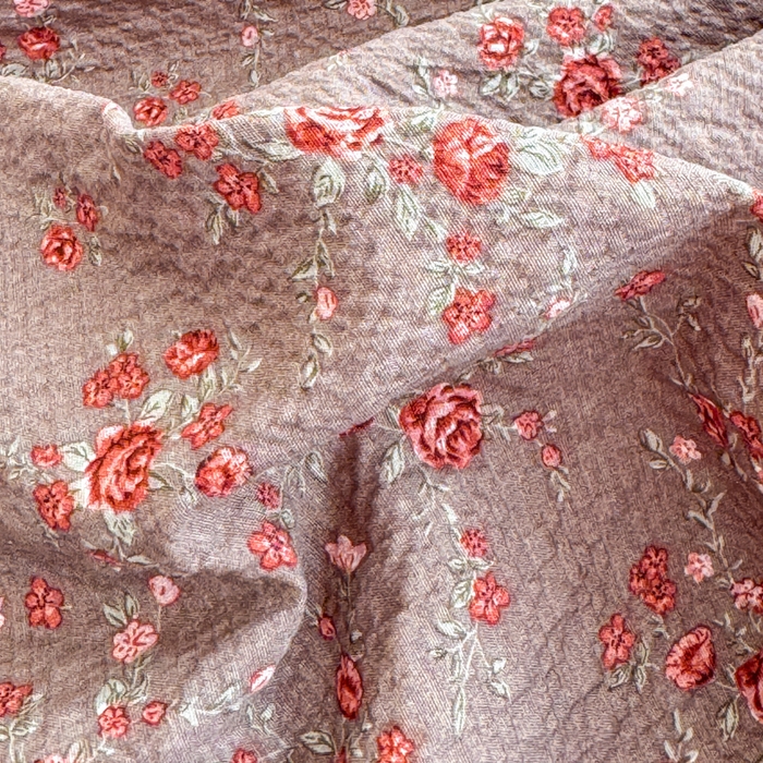 91家纺网 家纺一手货源 找家纺 梦舒阳家纺 新款泡芙棉双层纱四件套皱皱纱四季款泡芙纱四件套现货充足 胭脂